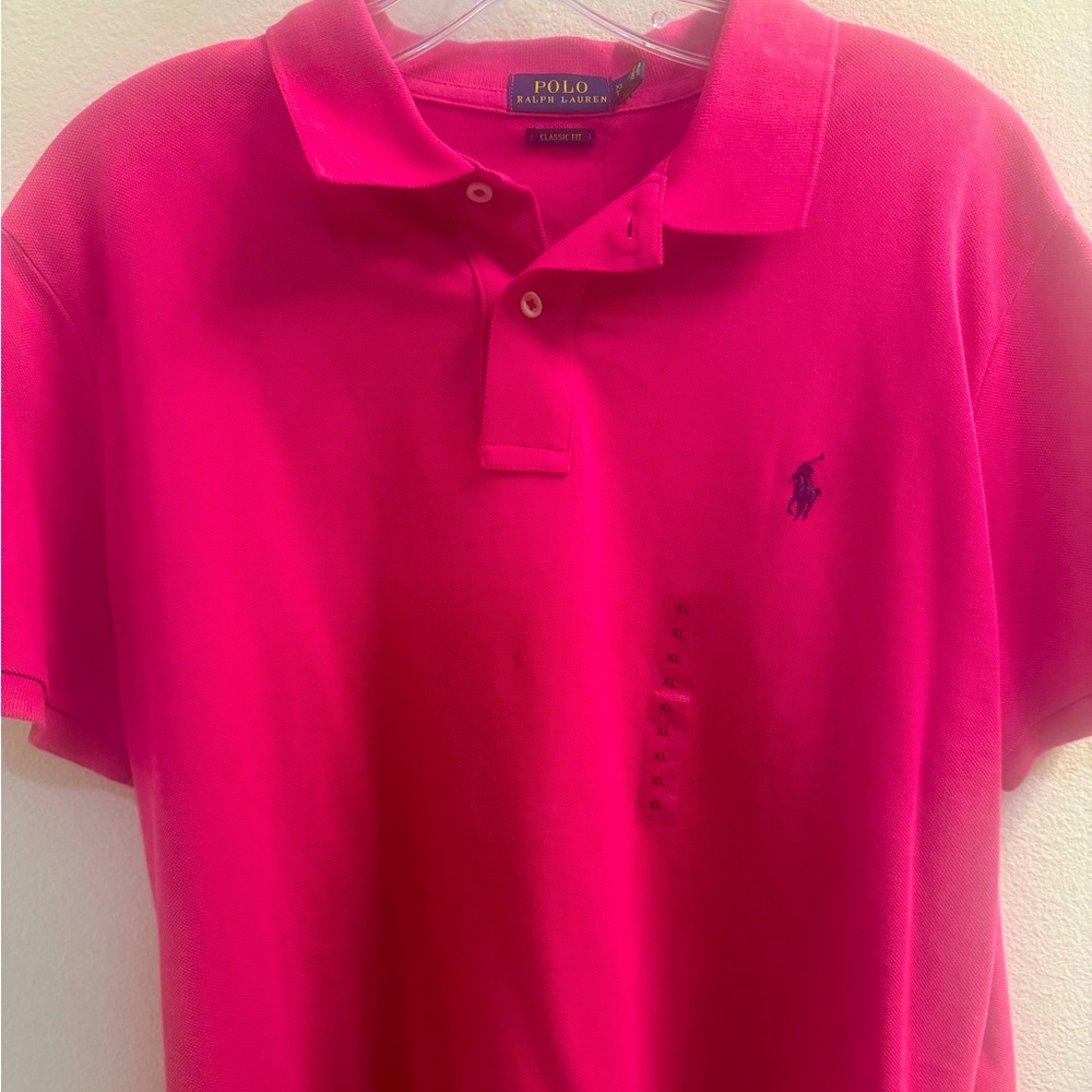 Ralph Lauren Classic Fit Pink Polo
